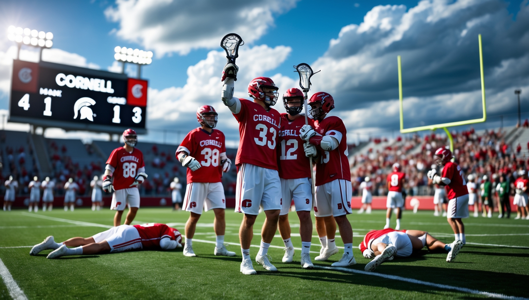 Spartans stunned by Cornell goal with 10 seconds left, 4-3